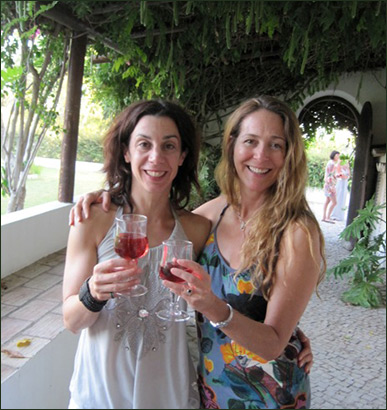 beate and liz in quinta mimosa